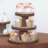 Maxbell Cupcake Tower Wood Parties Tableware Multifunctional Round Plates Cake Stand 3 tier