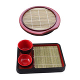 Maxbell Soba Plates Tray Food Tray Japanese Soba Noodle Plates Versatile Sushi Plate Round