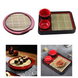Maxbell Soba Plates Tray Food Tray Japanese Soba Noodle Plates Versatile Sushi Plate Round