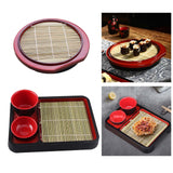 Maxbell Soba Plates Tray Food Tray Japanese Soba Noodle Plates Versatile Sushi Plate Round