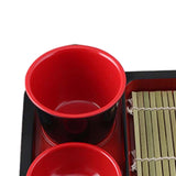 Maxbell Soba Plates Tray Food Tray Japanese Soba Noodle Plates Versatile Sushi Plate Square