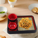 Maxbell Soba Plates Tray Food Tray Japanese Soba Noodle Plates Versatile Sushi Plate Square
