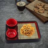 Maxbell Soba Plates Tray Food Tray Japanese Soba Noodle Plates Versatile Sushi Plate Square