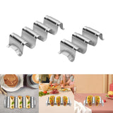 Maxbell Taco Display Wave Shape Portable Mexican Food Rack Burritos Plates Taco Tray Hold 3 Taco