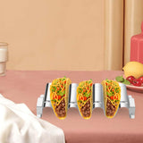 Maxbell Taco Display Wave Shape Portable Mexican Food Rack Burritos Plates Taco Tray Hold 3 Taco