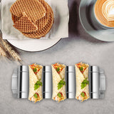 Maxbell Taco Display Wave Shape Portable Mexican Food Rack Burritos Plates Taco Tray Hold 3 Taco