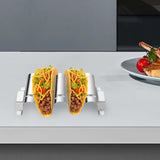 Maxbell Taco Display Wave Shape Portable Mexican Food Rack Burritos Plates Taco Tray Hold 2 Taco