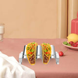 Maxbell Taco Display Wave Shape Portable Mexican Food Rack Burritos Plates Taco Tray Hold 2 Taco