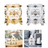 Maxbell Tissue Box Holder Stylish Paper Container Dispenser Box for Office Desk Cafe Gold