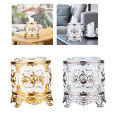 Maxbell Tissue Box Holder Stylish Paper Container Dispenser Box for Office Desk Cafe Gold