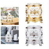 Maxbell Tissue Box Holder Stylish Paper Container Dispenser Box for Office Desk Cafe Gold