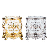 Maxbell Tissue Box Holder Stylish Paper Container Dispenser Box for Office Desk Cafe Gold