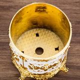 Maxbell Tissue Box Holder Stylish Paper Container Dispenser Box for Office Desk Cafe Gold