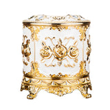 Maxbell Tissue Box Holder Stylish Paper Container Dispenser Box for Office Desk Cafe Gold