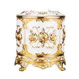 Maxbell Tissue Box Holder Stylish Paper Container Dispenser Box for Office Desk Cafe Gold