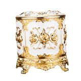 Maxbell Tissue Box Holder Stylish Paper Container Dispenser Box for Office Desk Cafe Gold