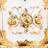 Maxbell Tissue Box Holder Stylish Paper Container Dispenser Box for Office Desk Cafe Gold