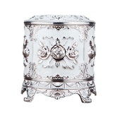 Maxbell Tissue Box Holder Stylish Paper Container Dispenser Box for Office Desk Cafe Silver