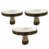 Maxbell Wood Cake Stand Ornament Serving Platter for Holiday Wedding Cakes Festivals 10 to 12cm