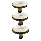 Maxbell Wood Cake Stand Ornament Serving Platter for Holiday Wedding Cakes Festivals 10 to 12cm