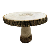 Maxbell Wood Cake Stand Ornament Serving Platter for Holiday Wedding Cakes Festivals 10 to 12cm