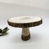 Maxbell Wood Cake Stand Ornament Serving Platter for Holiday Wedding Cakes Festivals 12 to 14cm