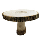 Maxbell Wood Cake Stand Ornament Serving Platter for Holiday Wedding Cakes Festivals 16 to 18cm