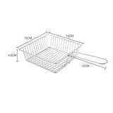 Maxbell Wire Fry Basket with Handle French Fries Basket for Cafe Barbecue Restaurant