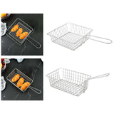 Maxbell Wire Fry Basket with Handle French Fries Basket for Cafe Barbecue Restaurant