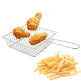 Maxbell Wire Fry Basket with Handle French Fries Basket for Cafe Barbecue Restaurant