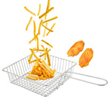 Maxbell Wire Fry Basket with Handle French Fries Basket for Cafe Barbecue Restaurant