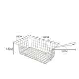 Maxbell Wire Fry Basket with Handle French Fries Basket for Cafe Barbecue Restaurant