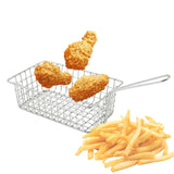 Maxbell Wire Fry Basket with Handle French Fries Basket for Cafe Barbecue Restaurant