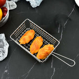 Maxbell Wire Fry Basket with Handle French Fries Basket for Cafe Barbecue Restaurant