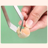 Maxbell 2 Pieces Fish Bone Tweezers Set Garlic Tweezer Remover Tool Vegetables Tools