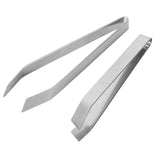 Maxbell 2 Pieces Fish Bone Tweezers Set Garlic Tweezer Remover Tool Vegetables Tools