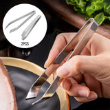 Maxbell 2 Pieces Fish Bone Tweezers Set Garlic Tweezer Remover Tool Vegetables Tools