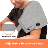 Maxbell Electric Heating Belt Comfortable Winter Warming Pad for Shoulder Waist Back Gray