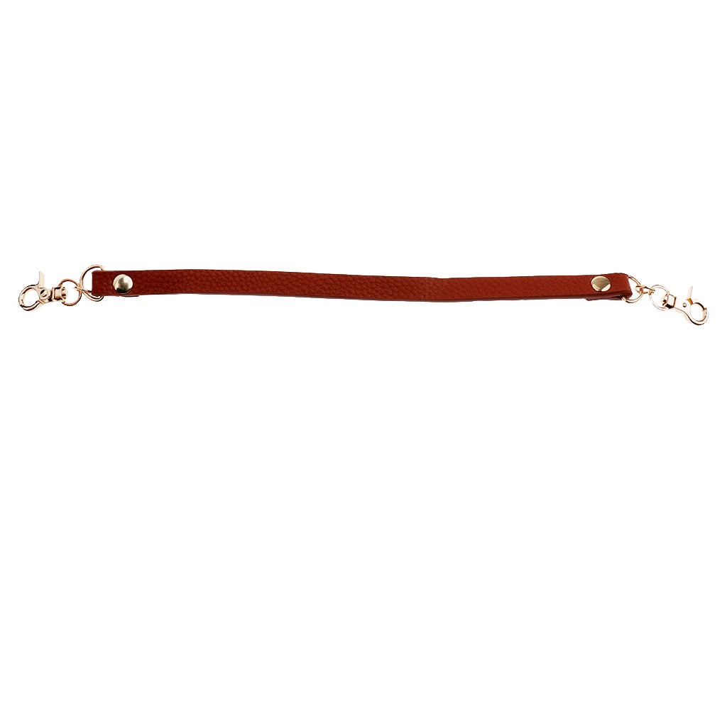 PU Leather Short Handbag Bag Strap Replacement Purse Handle Khaki