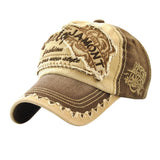 Baseball Cap Adjustable Cotton Outdoor Rivet Denim Hat Coffee