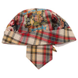 Maxbell Plaid Printed Pirate Double Layer Infant Baby Kids Hat 6-24Months Red - Aladdin Shoppers