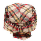 Maxbell Plaid Printed Pirate Double Layer Infant Baby Kids Hat 6-24Months Red - Aladdin Shoppers