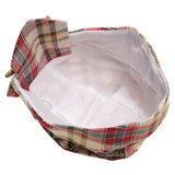 Maxbell Plaid Printed Pirate Double Layer Infant Baby Kids Hat 6-24Months Red - Aladdin Shoppers