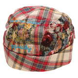 Maxbell Plaid Printed Pirate Double Layer Infant Baby Kids Hat 6-24Months Red - Aladdin Shoppers