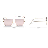 Women Men Oversized Vintage Square Sunglasses Eyewear Designer pink