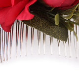 Blossom Rose Flower Hair Comb Clip Hairpin Vintage Wedding Hair Accessory F