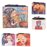 Women Girls PU Leather Purse Cartoon Clutch Coin Bag Bifold Wallet Camera