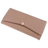 1 Piece Ladies Leather Purse Card Holder Long Wallet Light Camel