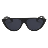 Women Fashion Vintage Sunglasses Large Eyewear Designer sand black frame & black gray lens