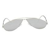 Unique Fashion Cat Eye Sunglasses Women Eyewear Sliver Frame Sliver Lens